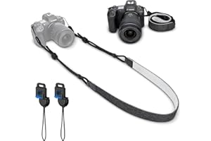 Camera Shoulder Neck Strap, Denim Short (41.73"-47.24") Quick-Release Buckle for Canon EOS R50 R7 R10 R100 Fuji X-M5 X-T30 II