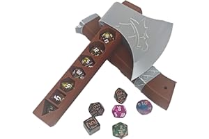 TCGADVN DND Dice Box, Sword Dagger Dice Holder for DND Gifts, Cool Polyhedral Role Playing Game Dice Box, Fantasy Tabletop RPG Accessories for Player,No Dice(Axe)