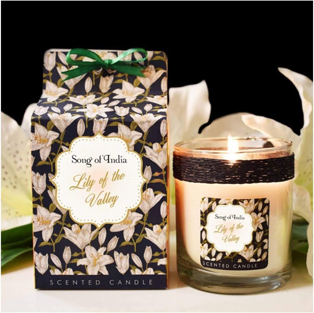 Song of India Lily of the Valley Scented Candle in Beautiful Gift Box 200g