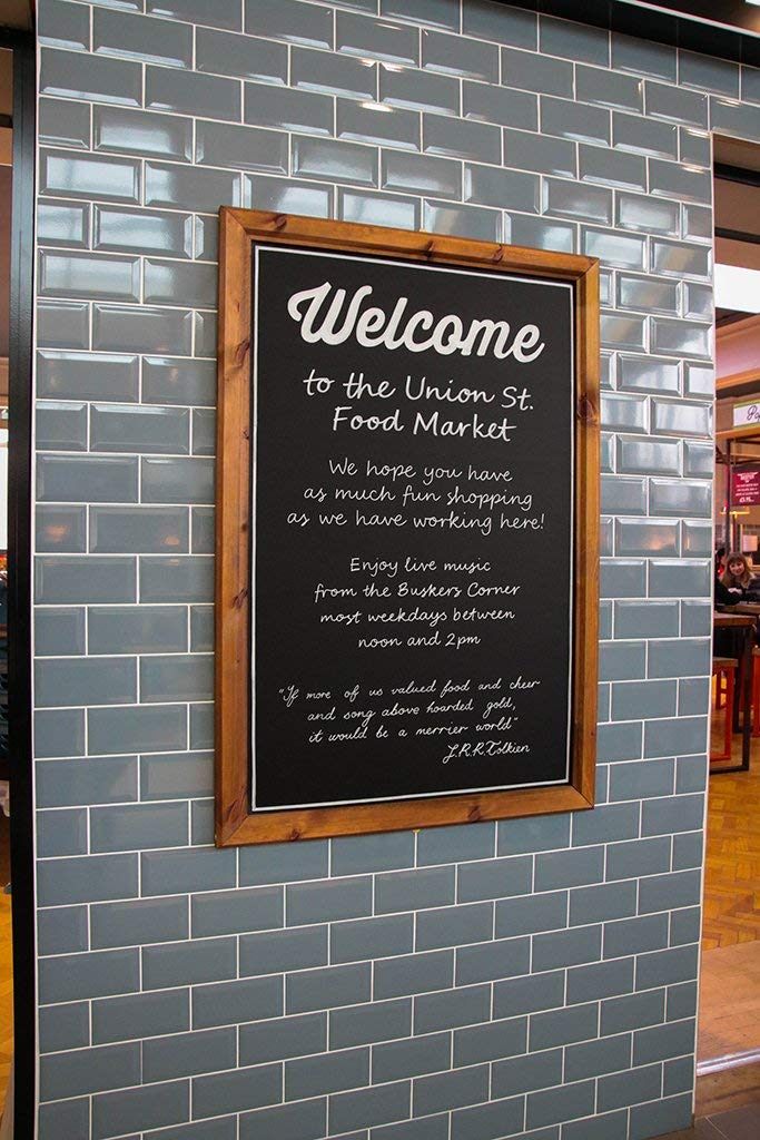 Chalkboards UK WC351 Premium A1 Framed Blackboard, Wood, Black