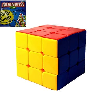 STICKERLESS Cube with Brainvita 2in1 Combo