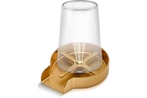 RANDAE SHEREE COLLECTION Randae Glass Rinser for Kitchen Sink, Bottle Washer, Cup Rinser Sink Attachment & Faucet Stainless Steel Cup Washer, Quick-Install Accessory for Bar and Home, Brushed Champagne Gold Finish