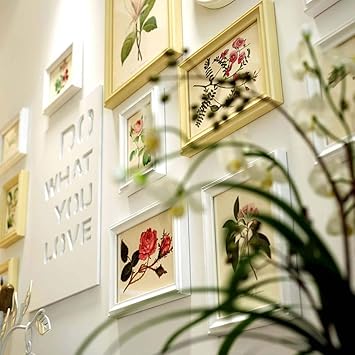 Conjunto de Marco de Foto de Madera Maciza, Mezcla de Bricolaje y