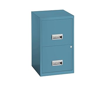 Pierre Henry Metal 2 Drawer Maxi Filing Cabinet A4 Granite Color