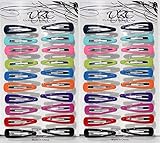 40 x Girls Colorful Metal Clip Snap Hair Clips Tic Tac Barrettes Great Quality !