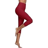 EAST BUND High Waisted Soft Capri Leggings - Stretchy & Opaque - Regular & Plus Size