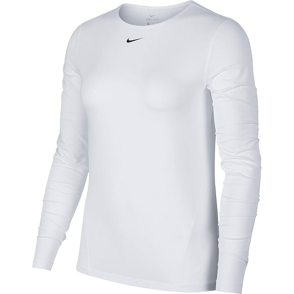 white dri fit long sleeve women's
