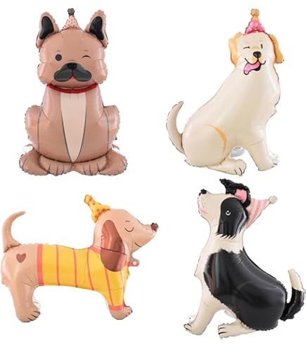 Bannière Anniversaire Chien - Décorations Colorées Joyeux Anniversaire Avec Empreintes De Pattes Et Os, Parfait Pour Fête Canine