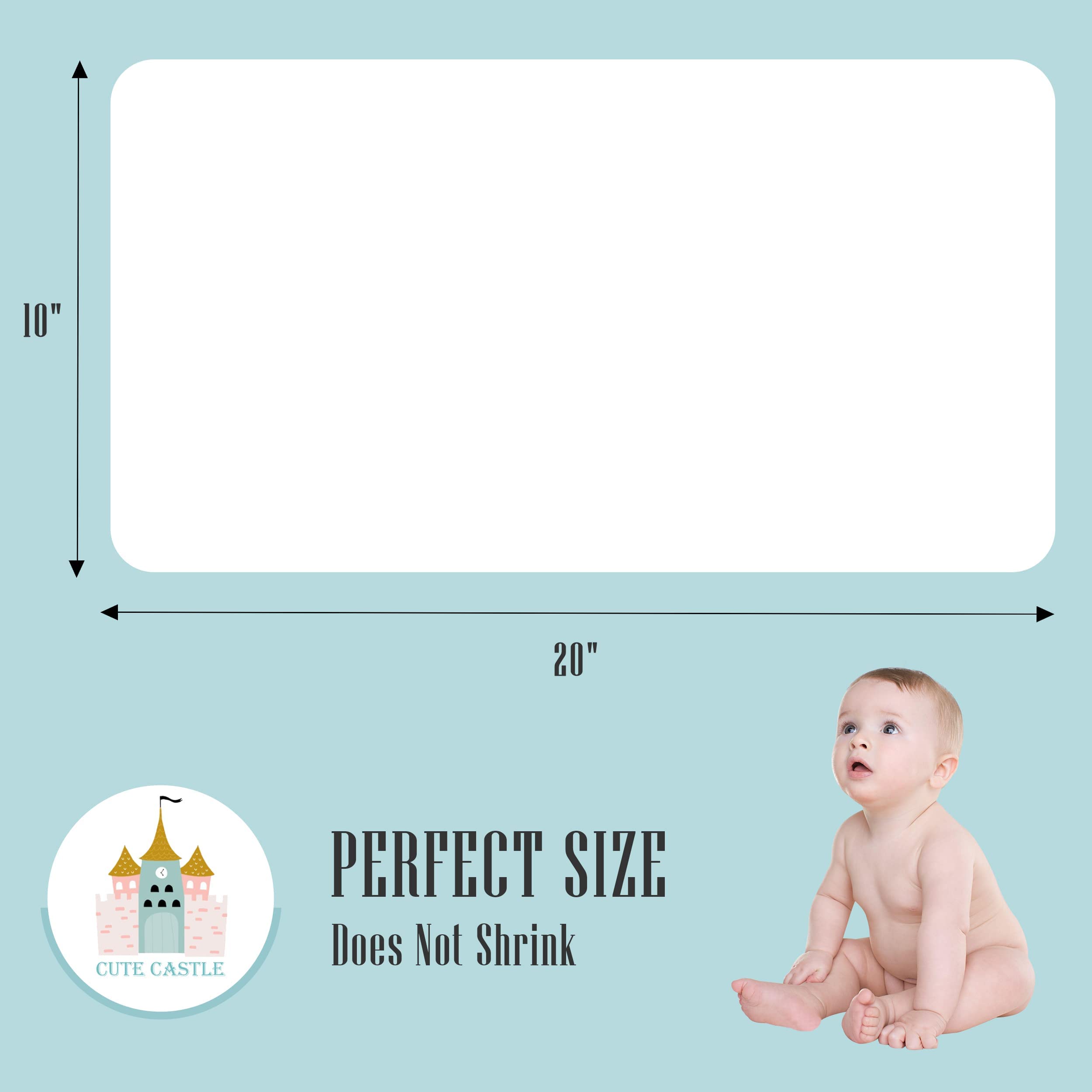 Cute Castle 24 Pack Muslin Baby Burp Cloths UltraSoft 100 Cotton