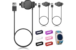 KUAGUOZHE 3 Pack Compatible with Disney-Magic Band Plus Charger, 3.3ft Replacement Charger Only Compatible with Disney-Magic Band+, Black