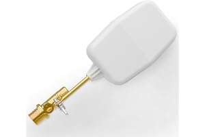 AQUATONICS 3/8" Water Float Valve – Heavy-Duty 125 PSI Water Level Controller - Easy Wingnut Adjustment Float Valve – Adjustable Flow (2.25 GPM) for In-Ground Pools & Auto-Fill Systems