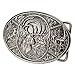 Buckle Rage Adult Men's Deer Hunting Woods Buck Southern Antler Head Belt Buckle Silver