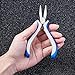 Pandahall 1pc Carbon-Hardened Steel Ferronickel Flat Nose Jump Rings Opener Bending Shaping Tool Handy Jewelry Pliers 5x2.28 Inch