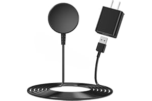 AMASUKI USB Charger Block for Samsung Watch Charger Compatible with Galaxy Watch 7/6/6 Classic/5/5 Pro/4/4 Classic/3/Active Ultra USB Magnetic Fast Charging for Samsung-3.3ft