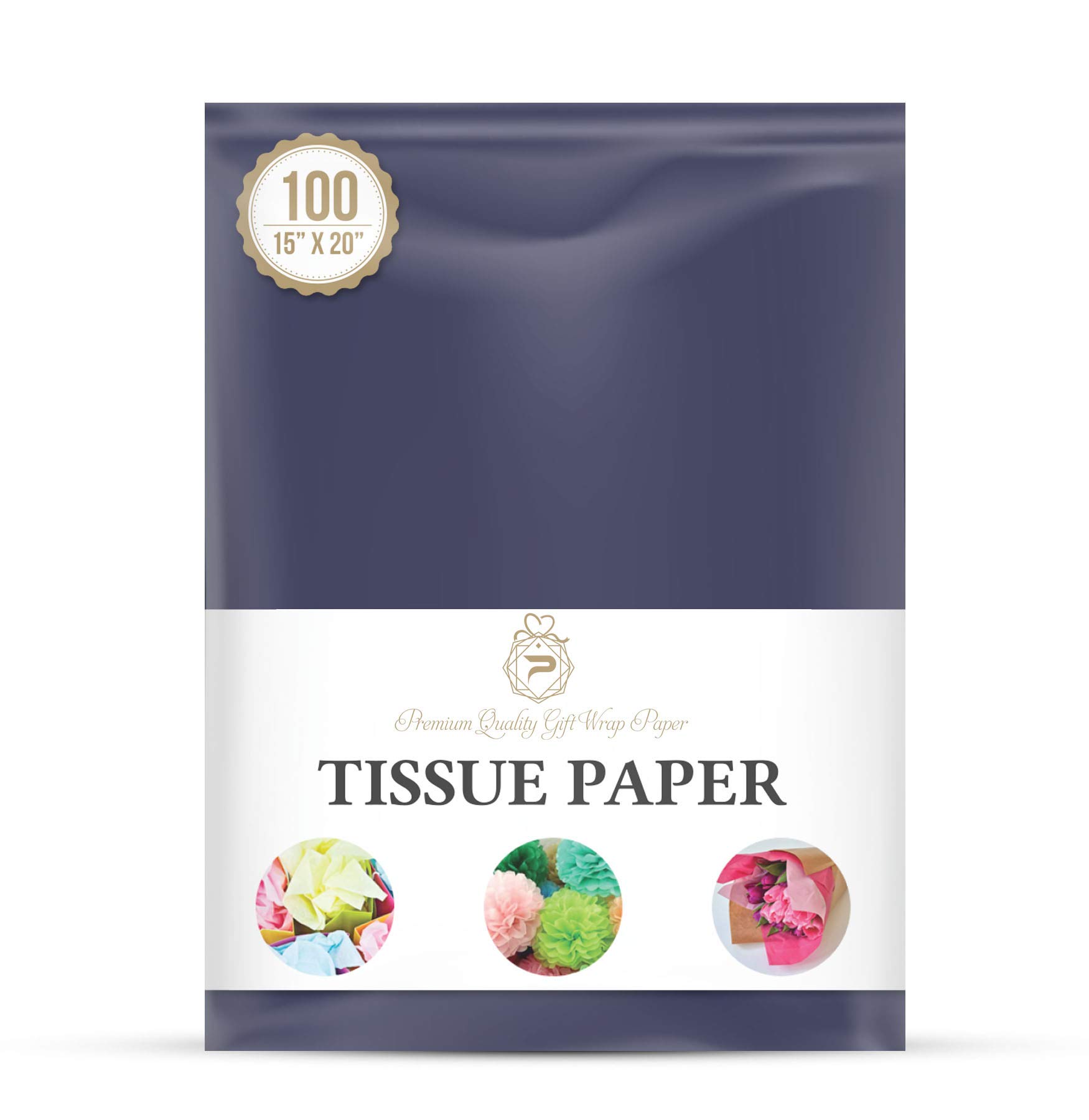 Dark Navy Blue Gift Wrapping Tissue Paper for Gift Packaging, Floral, Birthday, Christmas, Halloween, DIY Crafts and More 15