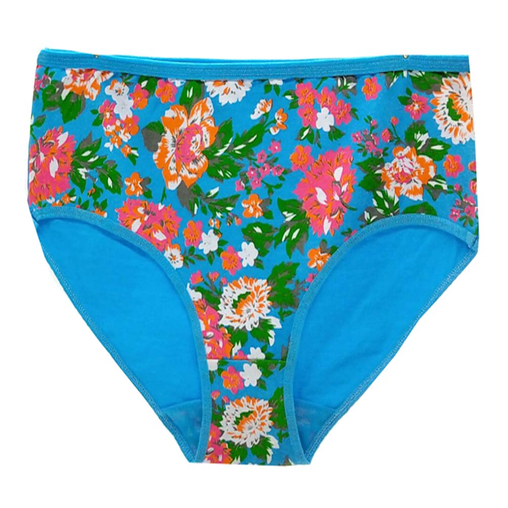 YCandJY 4 Gift Boxes with Cotton Large Size Underwear (XXXL, Flower)