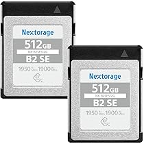 Amazon.com: Nextorage 512GB (Pack of 2), CFexpress Type B Card 