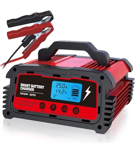 thumbnail image 2 of 12V Car Motorcycle Battery Charger Trickle Charger... - Grandado 2 of 14