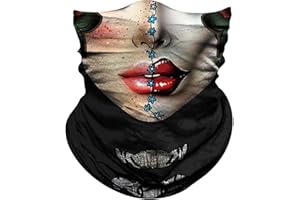 Obacle Skull Face Mask for Women Dust Wind Sun Protection Rave Festival Riding