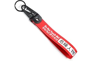 Dsycar JDM Keychain, Car Motorcycle Key Chains Jet Key Tag for JDM Cars, Bikes, Scooter, ATV, UTV [DO NOT TOUCH ME]