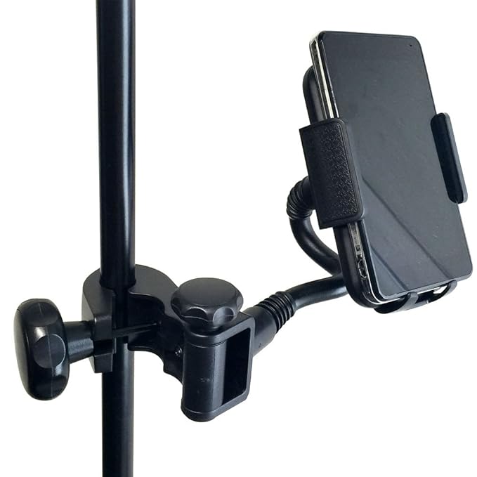 Accessory Basics Music Mic Microphone Stand Smartphone Mount w/Multi