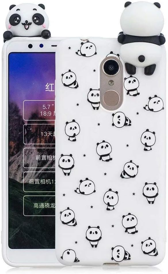 Kingtorn Xiaomi Redmi 5 Plus Case for Girls Women Girly Soft Cute Silicone 3D Cartoon Animal Cover Shockproof Case Protective Ultra Thin Case Cover for Xiaomi Redmi 5 Plus