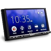 Sony XAV-AX3200 7-Inch Multimedia Receiver with Apple CarPlay/Android Auto | 6.95-In Touchscreen, Built-In Bluetooth, WebLink Cast Mirroring, 55W x 4 Peak Power, 10-Band EQ, Backup Camera Ready