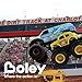 Boley 12 Pack Wild Wheels - Mini Pull Back Motorized Revving Monster Trucks - Perfect for Kids, Children, Toddlers - Great As Collectibles, Party Favors, Birthday Gifts, and More!
