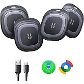 UGREEN FineTrack Duo2 Tracker Tags 4Pack | Key Finder USBC Rechargeable Compatible with Apple Find My &amp; Google Find Hub,Tracker Tag for Keys, Wallet, Luggage, Backpack