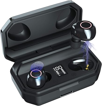 Amazon Co Jp 最新型 Bluetooth5 1技術 即時接続 Bluetooth イヤホン Hi Fi高音質 瞬時接続 自動 ペアリング Ledディスプレイ残量表示 4000mah充電ケース付 最大680時間待ち受け 完全ワイヤレス イヤホン 3dステレオサウンド Cvc8 0ノイキャン c対応 Ipx7防水