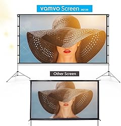 Projector Screen Outdoor, Vamvo Portable Projectors