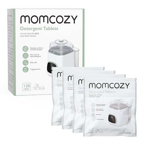 Momcozy Official Washing Block, 120 Tablets for KleanPal Pro Baby Bottle Washer – Effective Cleaning & Odor Removal