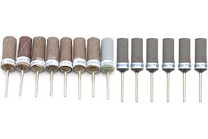 Grit 180 to 10000 Sand Paper Practical Cylinder Sandpaper Rod Sticks Grinding Heads for Jewelry Making Rotary Paper Tool Sand