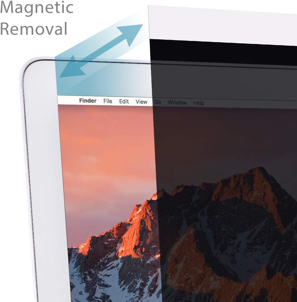 MyGadget Magnetic Screen Protector compatible with Apple MacBook Pro Retina 15 inch - Full Anti Spy Removable Privacy Filter Protection - Image 5