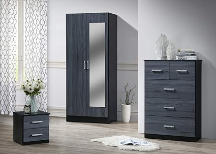 Wfs Liverpool Alfie 3 Piece Bedroom Set Wardrobe Chest