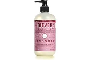 Mrs. Meyer's Clean Day Liquid Hand Soap, Peppermint, Cruelty Free and Biodegradable Hand Wash Made with Essential Oils, 370 m