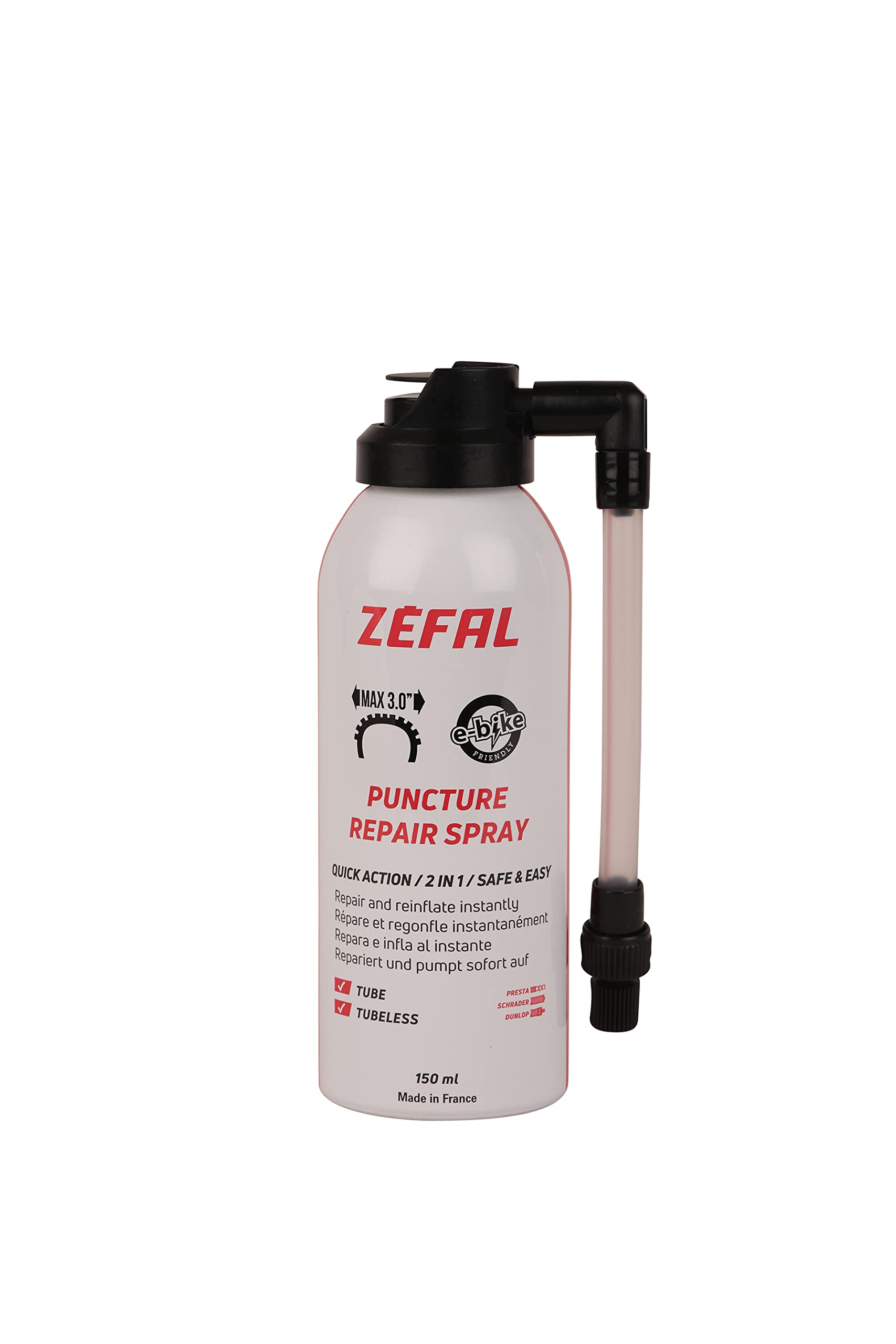 ZEFAL Puncture Repair Spray Instant Inflation, 150ml