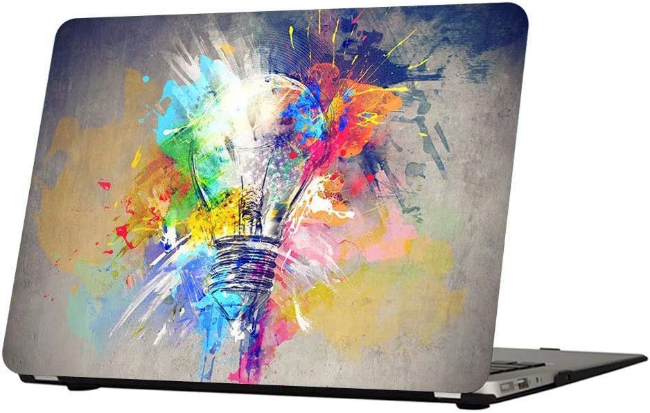 AUSMIX MacBook Retina 12 Inch Case, Vibrant Protective Cover Charming Snap Easily Frosted Hand-feel Stylish Shell ONLY for Mac 12 with Retina Display (Model: A1534) - Creative Lamp