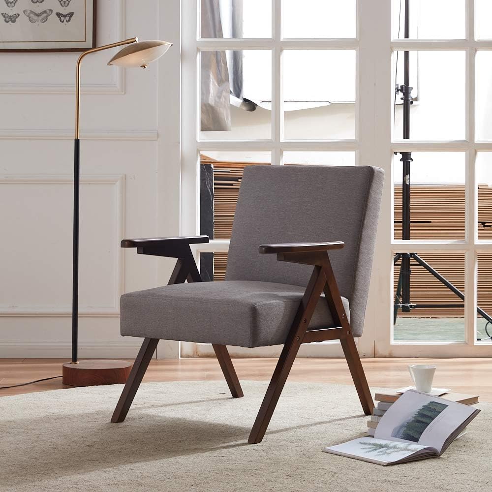 Amazon.com: HUIMO Accent Chair, Mid Century Modern Stable Bedroom