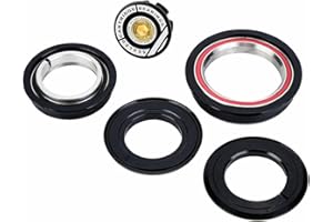 Bike Headset, AL6061 T6 Tapered Fork Tube 44mm & 56mm Straight Tube Adapter for Mountain Bike Road Commuting Trail Riding Com