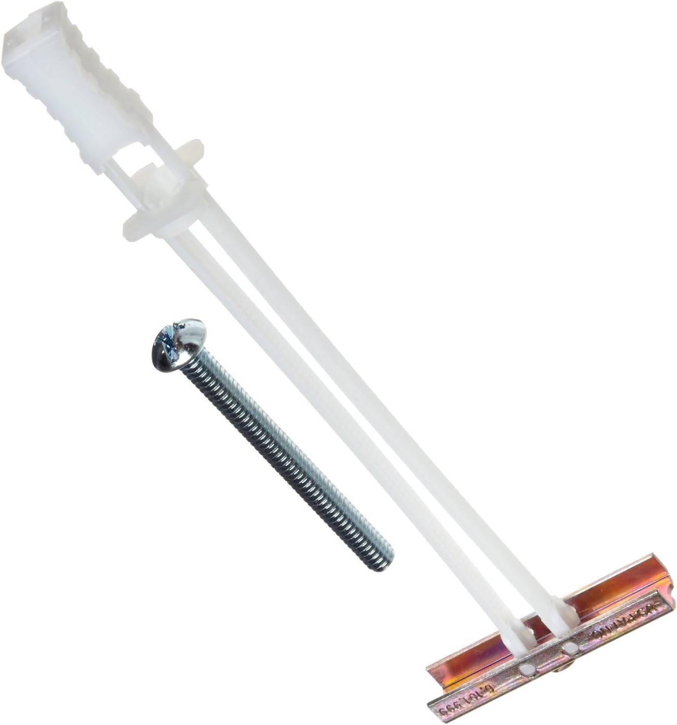 TOGGLER SNAPTOGGLE BB Toggle Anchor, Zinc-Plated Steel Channel, Made in US, 3/8" to 3-5/8" Grip Range, For 1/4"-20 UNC Fastener Size (Pack of 50)