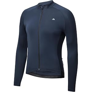 DANISH ENDURANCE Men's Long Sleeve Cycling Jersey, Lightweight, Breathable | Long Sleeve Cycling Jersey, Lightweight & Breath