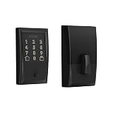 Schlage Encode Smart WiFi Deadbolt Lock for Front Door - Keyless Entry with App or Touchscreen - Works with Alexa, Hey Google, & Airbnb - Create Codes for Guests - Matte Black