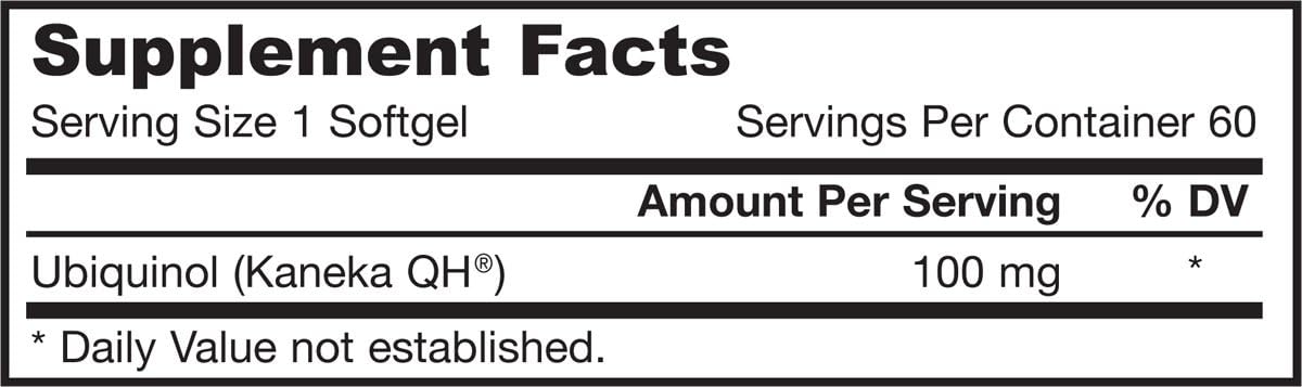 Amazon Com Jarrow Formulas Ubiquinol Qh Absorb Co Q10 100mg 60 Softgels Health Personal Care