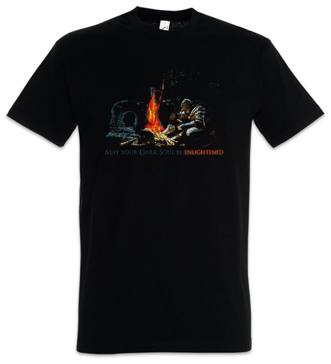Enlightened T-Shirt - Firelink Shrine Gamer Nerd T-Shirt Größen S - 5XL