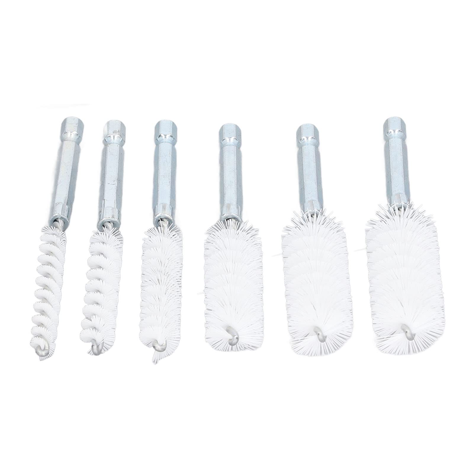 Photo 1 of 6PCS Hole Cleaning Brushes Bore Brush for Drill Twisted Wire Cleaning Brush Power Drill Cleaning Wire Brush with 1/4in Hex Shank for Power Drill Impact Driver (Nylon (White)) ?