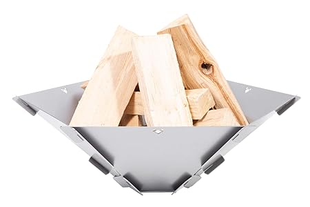 FENNEK Hexagon. Mobile, demontierbare und steckbare Feuerschale aus Edelstahl.