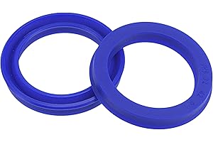 YOKIVE 2 Pcs UHS Radial Shaft Seals, Industry PU Oil Seals for Hydraulic Cylinders (Blue, 32-mm ID x 42-mm OD 6-mm Width)