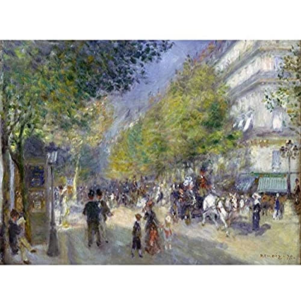 Renoir French The Grands Boulevards Art Print Canvas Premium Wall Decor Poster Mural