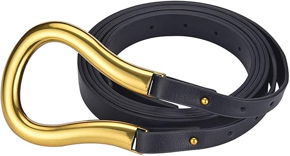 Amazon Co Jp 女性用ホースシューバックルベルトレトロファッションホースシューu字型コート用ベルト 服 ファッション小物